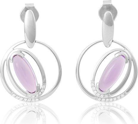 Produktbild Breuning OHRSCHMUCK - LAVENDEL AMETHYST/Brill. 0,143 Ct. H/si (585, - Gold)