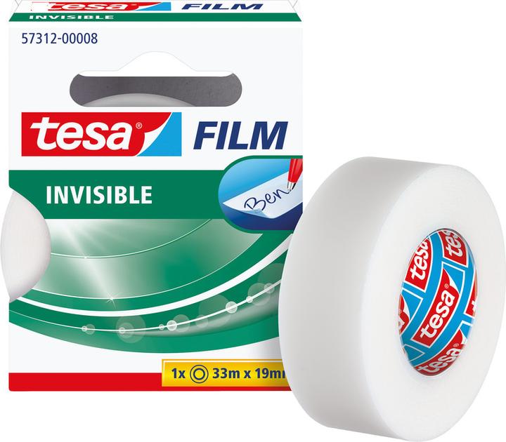 Produktbild tesa 1x tesafilm INVISIBLE, matt-unsichtbar, alterungsbeständig und reissfest (19 mm)