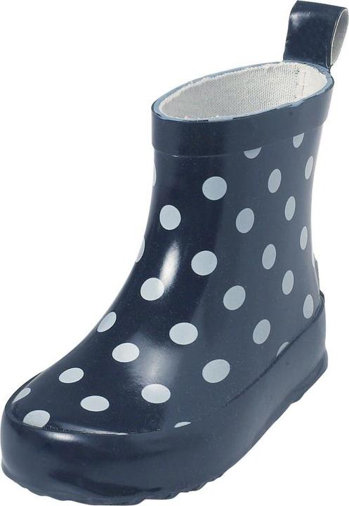 Actual product image Playshoes Children rubber boots allover dots navy (23)