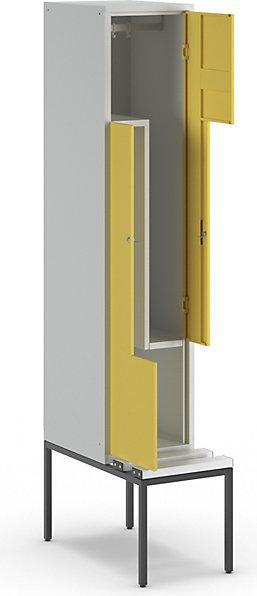 Produktbild Z-Garderobenschrank mit Sitzbank (40 cm, 214 cm)