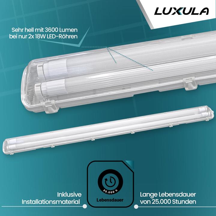 Produktbild Luxula LED Wannenleuchte (3600 lm, G13)