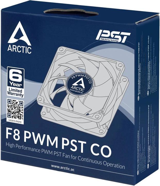 Produktbild Arctic F8 PWM CO fan (AFACO-080PC-GBA01) (80 mm, 1 x)