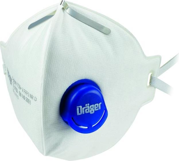 Produktbild Dräger X-plore 1730+ FFP3V NRD Partikelschutzmaske m.Ventil (Pack mit 10 St) (FFP3, 10 x)