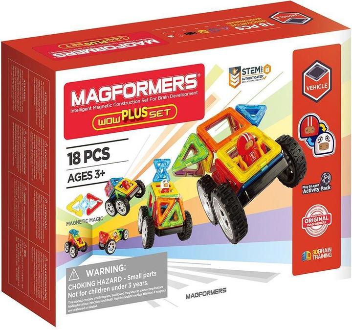 Image du produit Magformers Set magnétique "Wow plus", 18 pcs.