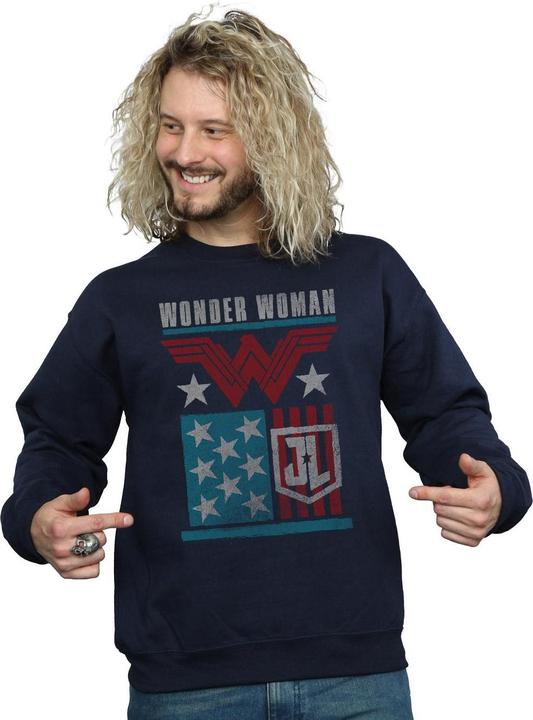 Immagine prodotto Justice League Movie Wonder Woman Flag Felpa Uomo (M)