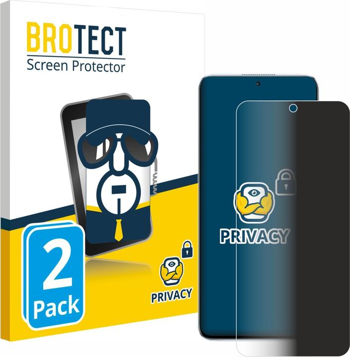 Produktbild BROTECT Sichtschutzfolie Anti-Spy Privacy Folie Blaulicht-Schutz (2 Stück, Honor X8)