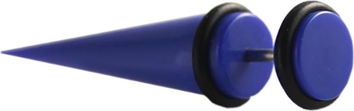 Star Piercing Fake Expander dunkelblau (ohne Messing, Acryl)