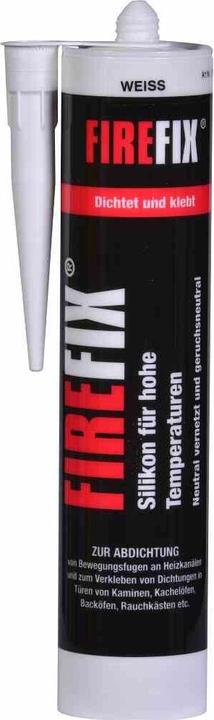 Immagine prodotto FireFix 1790/1 Silicone per alte temperature (cartuccia) 310 ml, resistente al calore fino a 250 °C, nero