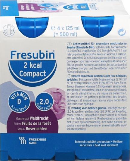 Produktbild Fresubin 2 kcal Drink Compact Waldfrucht (4x125ml) (Waldfrucht, 4 x)
