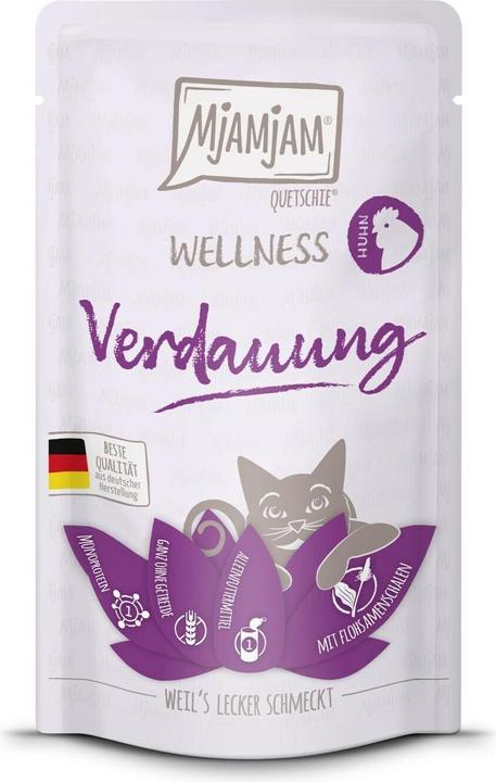 Immagine prodotto Mjamjam Nassfutter Wellness Verdauung Huhn, 125 g (Adulto, 1 pz., 125 g)