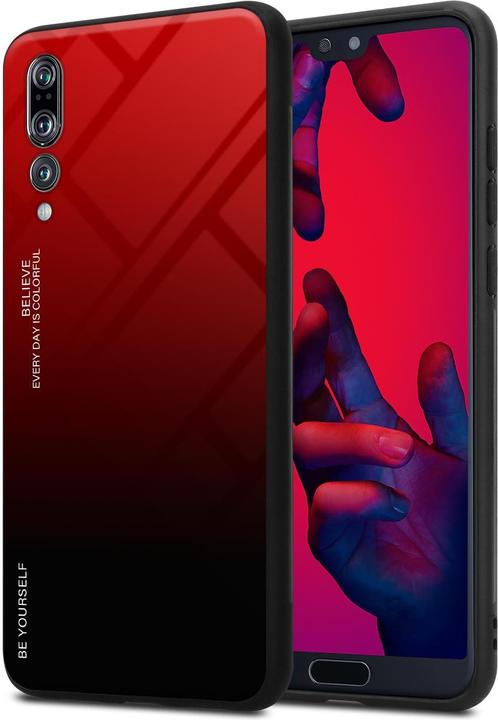 Productafbeelding Cadorabo TPU 2 kleuren glasdekking (Huawei P20 Pro, Huawei P20 Plus)