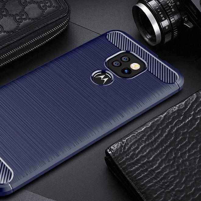 Productafbeelding MU Style Koolstofvezel TPU Softcase-serie (Motorola Moto G9 Play)