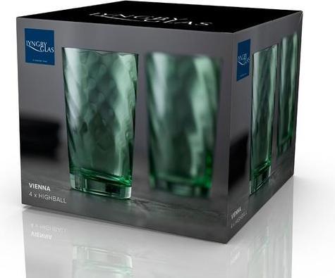 Image du produit Lyngby 40 cl - Verre - Grøn (4.50 dl, 4 x, Verres à long drink)