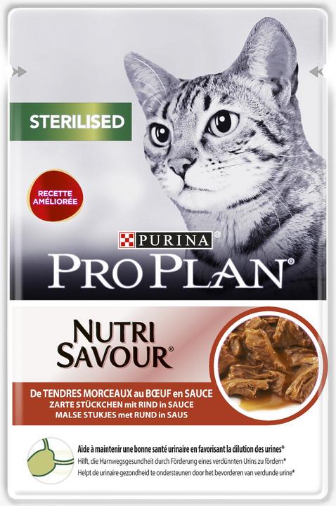 Image du produit Pro Plan Chat Nutrisavour Boeuf stérilisé (Adulte, 1 pcs, 85 g)
