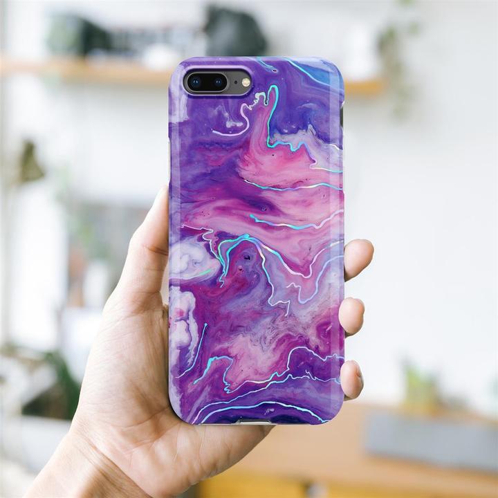 Produktbild Cadorabo IMD TPU Bunter Marmor Cover (Apple iPhone 7 Plus, Apple iPhone 7s Plus, Apple iPhone 8 Plus)