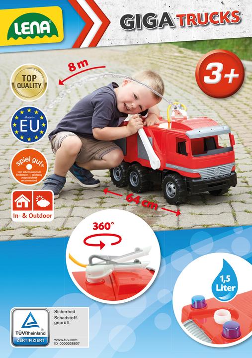 Actual product image Lena Feuerwehr mit Aufklebern