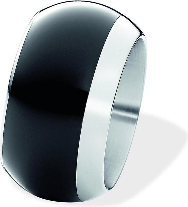 Immagine prodotto Xen Anello a fascia bombato con ceramica nera 13 mm (50)