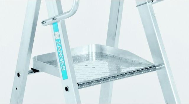 Image du produit Zarges Escabeau en aluminium avec grande plate-forme. (Échelle deux plans, 243 cm)