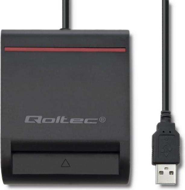 Produktbild Qoltec Skeneris Smart chip ID card scanner USB 2.0 Plug&Play (USB 2.0)