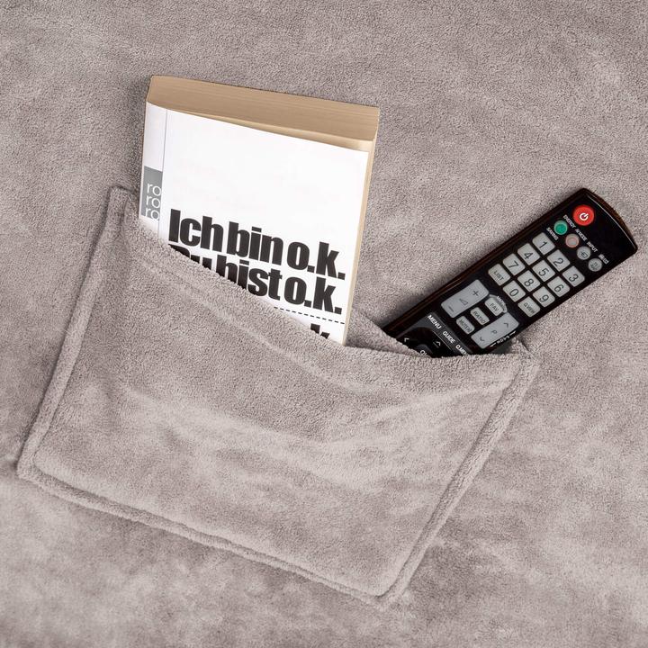 Produktbild tectake 2x Kuscheldecke mit Ärmeln (200 x 170 cm)