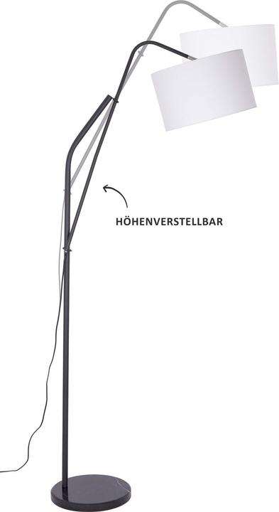 Produktbild Nino Leuchten 41250108Stehleuchte 'Alto' schwarzSchirm weiss (E27)
