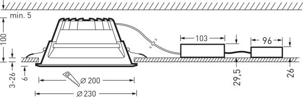 Actual product image Trilux Amatris G3 C07 WR 1400-840 ET 01