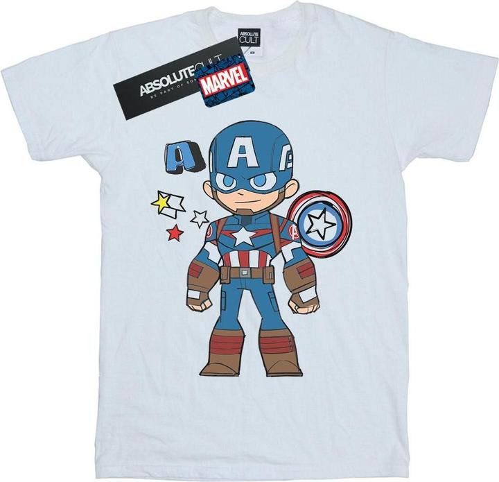 Image du produit - T-shirt CAPTAIN AMERICA SKETCH - Femme (S)