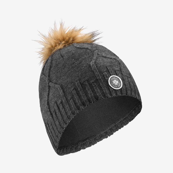 Immagine prodotto Wedze Cappello da adulto in maglia a cavo - Pelliccia Virgin grigio scuro