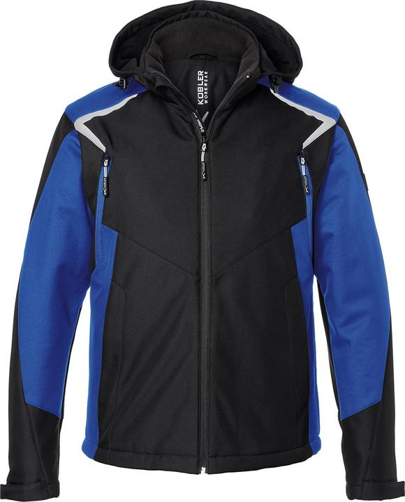 Image du produit Kübler Veste hiver softshell BODYFORCE noir/bleu clair Forme 1325 Taille XS (XS)