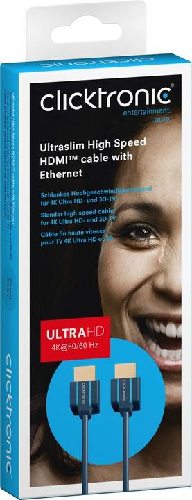 Actual product image clicktronic HDMI (Typ A) — HDMI (Typ A) (2 m, HDMI)