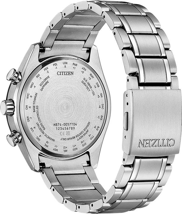 Immagine prodotto Citizen BY1018-80E Eco-Drive Moon Phase Orologio radiocomandato in titanio 43mm 10ATM (Orologio a fase lunare, 43 mm)