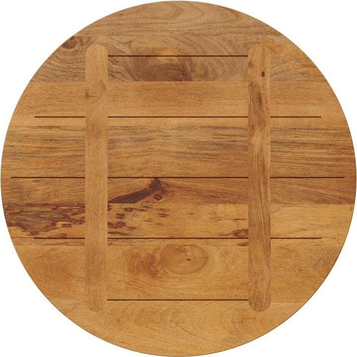 Produktbild VidaXL Tischplatte Holzplatte Massivholzplatte Ø 80x2,5cm Rund Massivholz Mango (80 x 2,5 cm)