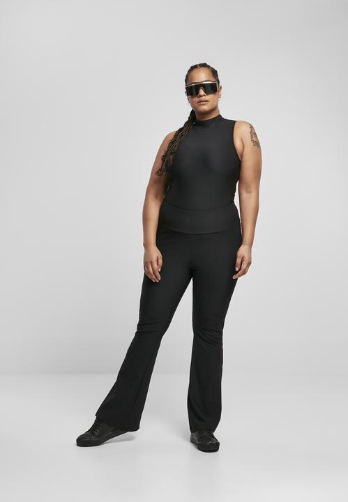 Actual product image Urban Classics Ladies High Waist Rib Boot Cut Leggings (XS)