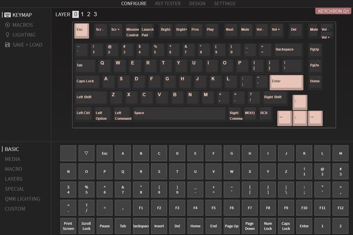 Produktbild Keychron Q1 Barebone Knob Version (CH, Kabelgebunden)