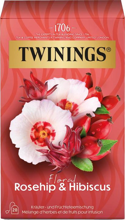 Produktbild Twinings Teebeutel Hagebutte & Hibiskus 20 Stück (95 g)