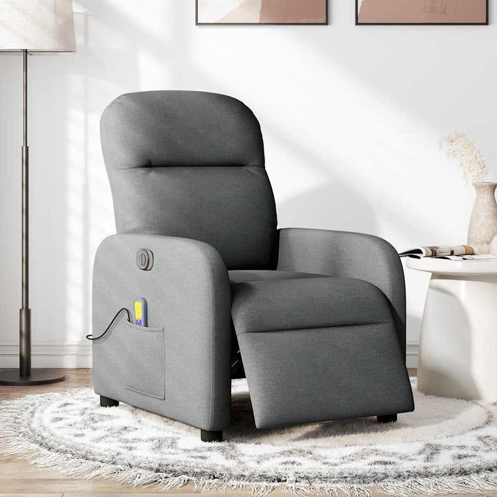 Produktbild VidaXL Massagesessel Elektrisch Dunkelgrau Stoff