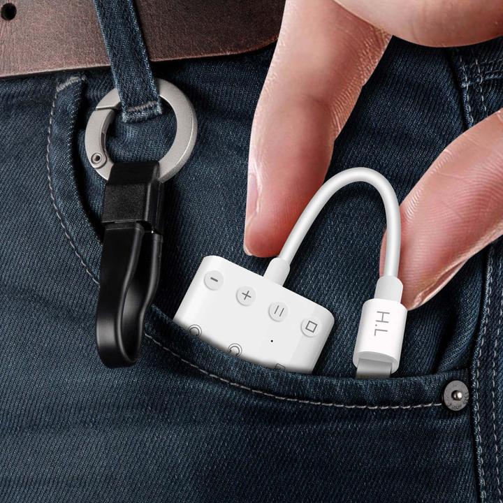 Actual product image Avizar HL-104 3-in-1 Lightning Audio Charging Adapter (Lightning, 3.5mm jack)