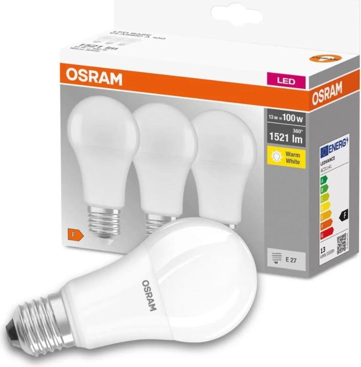 Immagine prodotto Osram Base Led Classic A (E27, 14 W, 1521 lm, 3 x, F)