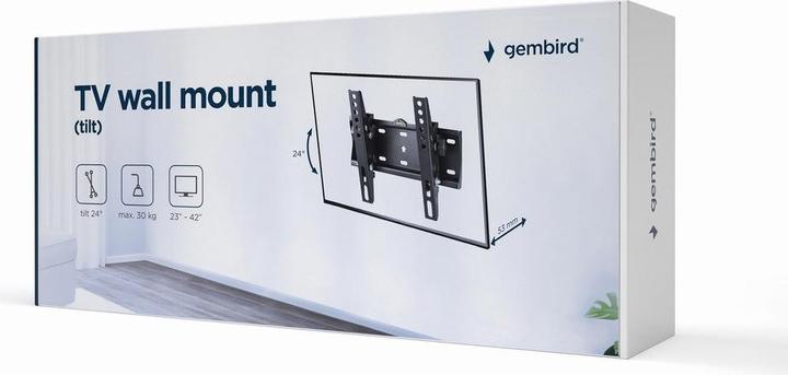 Produktbild Gembird WM-42T-02 TV mount (42") Black (Wand, 42", 30 kg)