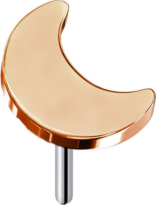 Produktbild Star Piercing Threadless Mond rosegold (ohne Messing, Titan G23)