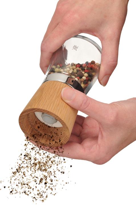 Produktbild WMF Mühlenset Salzmühle Pfeffermühle Set 2tlg Keramikmahlwerk Ceramill Nature Glas (Pfeffer, Salz)