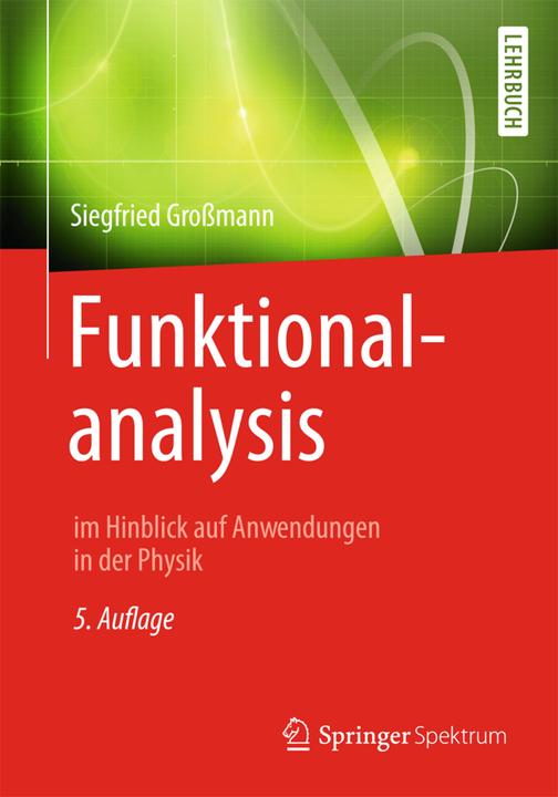 Produktbild Funktionalanalysis (Deutsch, Siegfried Grossmann, 2014)