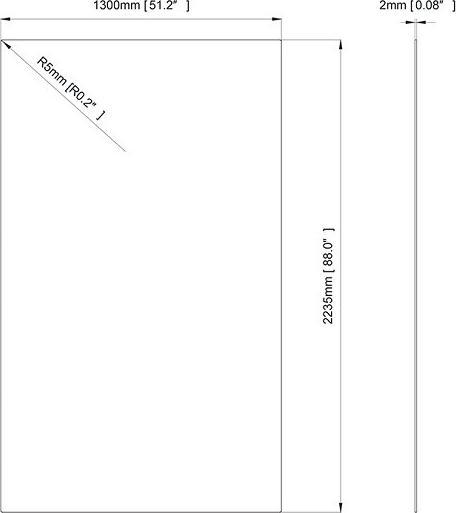 Produktbild Multibrackets Sicherheitsglas zu 98" Displayrahmen, Stärke