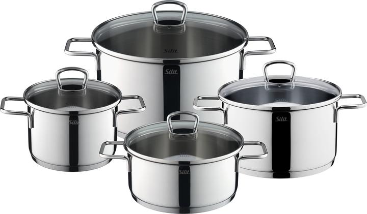 Immagine prodotto Silit Alicante (24 cm, Set di pentole e padelle da cucina, Acciaio inossidabile)