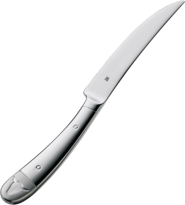 Produktbild WMF Steakmesser Set 6tlg Pizzamesser Wellenschliff Spezialklingenstahl Holzbox (6 Stück, Messer)