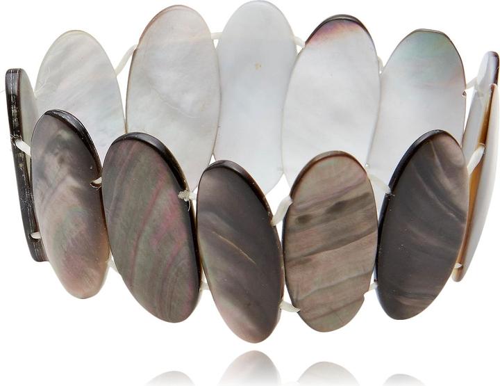 Immagine prodotto Leyda Bracciale in madreperla (18 cm, Pietra colorata)