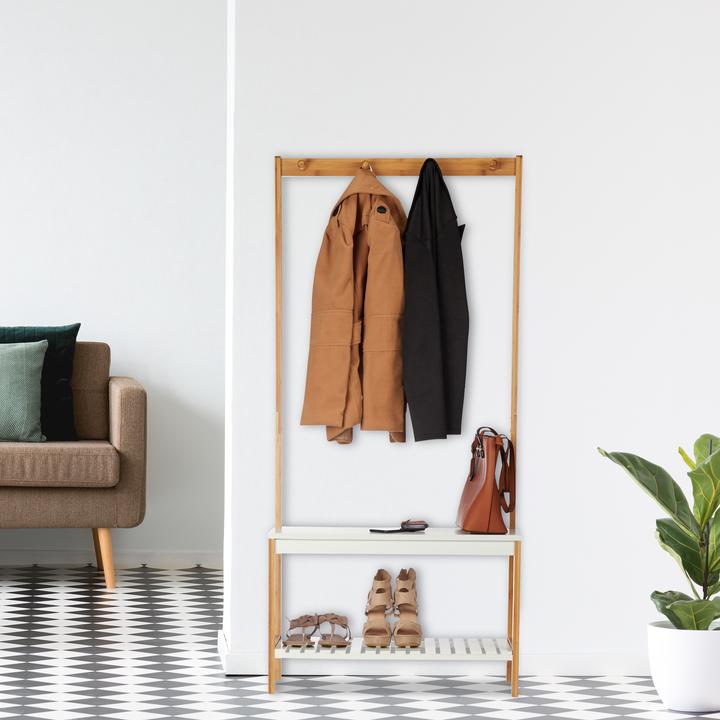 Image du produit Relaxdays Penderie et banc, multifonctionnel