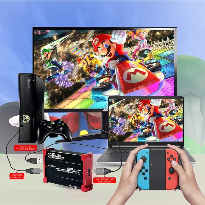 Actual product image MiraBox HDMI Game Capture Card 4K