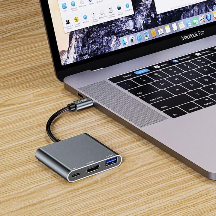 Actual product image Tech-Protect V1 (USB-C, 3 Ports)
