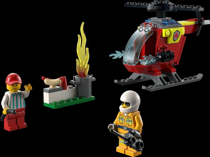 Produktbild LEGO Feuerwehrhubschrauber (60318, LEGO City)